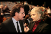Dialogant amb la Mònica Terribas abans d'otorgar els ''Premis Salvador Escamilla''. Barcelona, 13 de Febrer 2014, Dia Mundial de la Ràdio